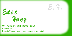 edit hocz business card